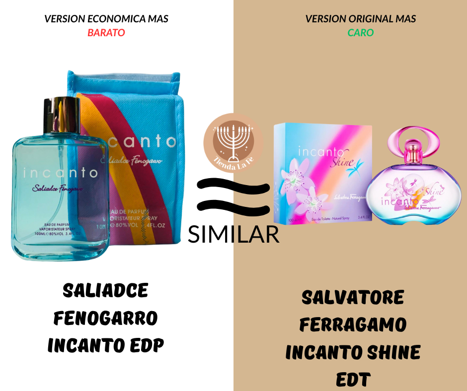 SALIADCE FENOGARRO INCANTO EDP 100ML (M) (AROMA SIMILAR SALVATORE FERRAGAMO INCANTO SHINE EDT)