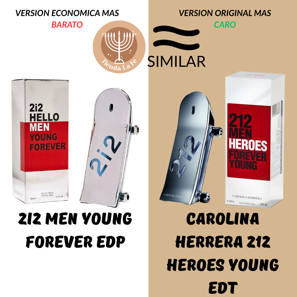 2i2 MEN YOUNG FOREVER EDP 80ML (H) (AROMA SIMILAR CAROLINA HERRERA 212 HEROES YOUNG EDT)