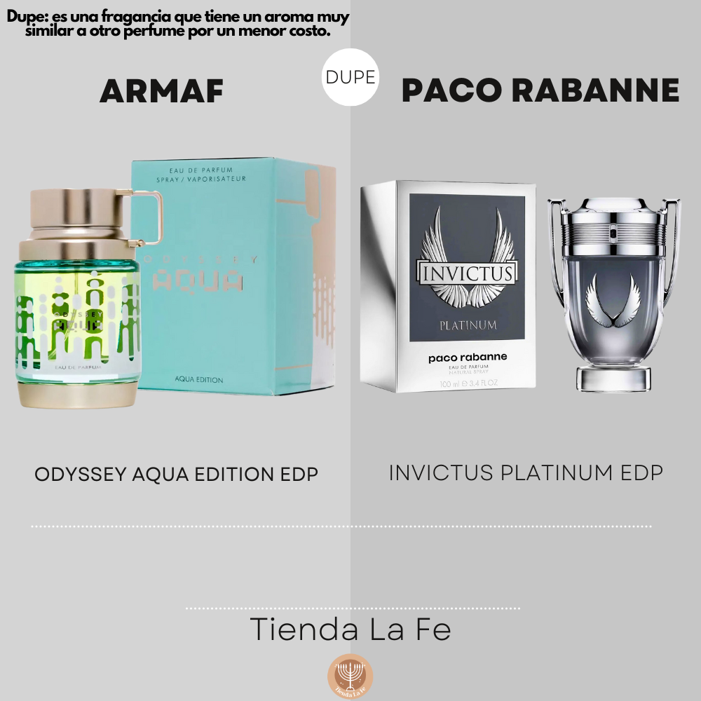 ARMAF ODYSSEY AQUA EDITION EDP 100ML (H) (DUPE PACO RABANNE INVICTUS PLATINUM EDP)