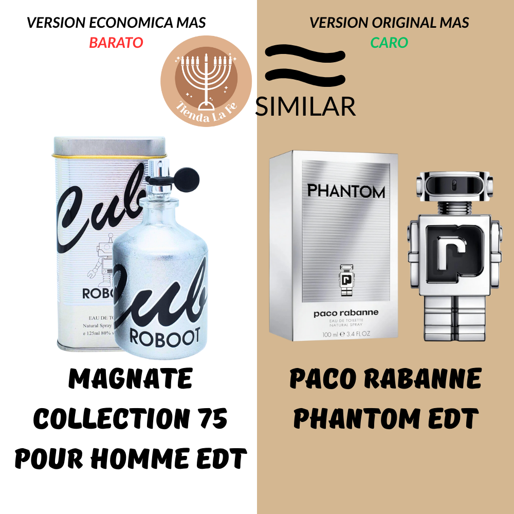 CUBE ROBOOT EDT 125ML (H) (AROMA SIMILAR PACO RABANNE PHANTOM EDT)