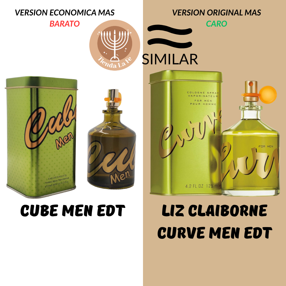 CUBE MEN EDT 125ML (H) (AROMA SIMILAR LIZ CLAIBORNE CURVE MEN EDT)