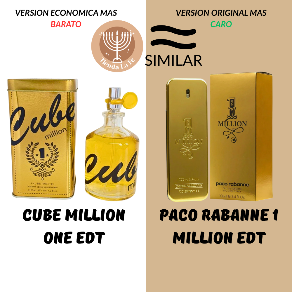 CUBE MILLION ONE EDT 125ML (H) (AROMA SIMILAR PACO RABANNE 1 MILLION EDT)