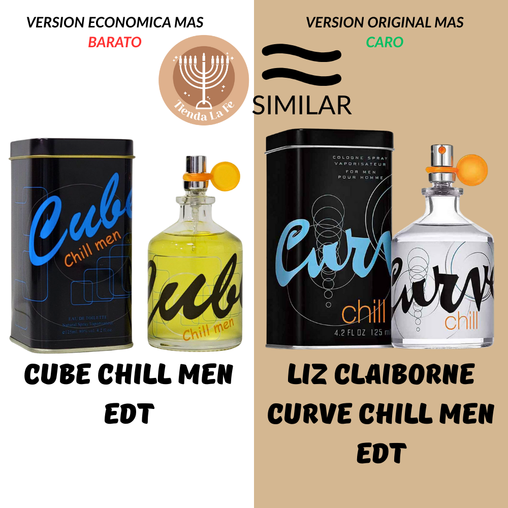CUBE CHILL MEN EDT 125ML (H) (AROMA SIMILAR LIZ CLAIBORNE CURVE CHILL MEN EDT)
