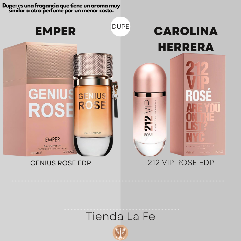 EMPER GENIUS ROSE EDP 100ML (M) (DUPE CAROLINA HERRERA 212 VIP ROSE EDP)