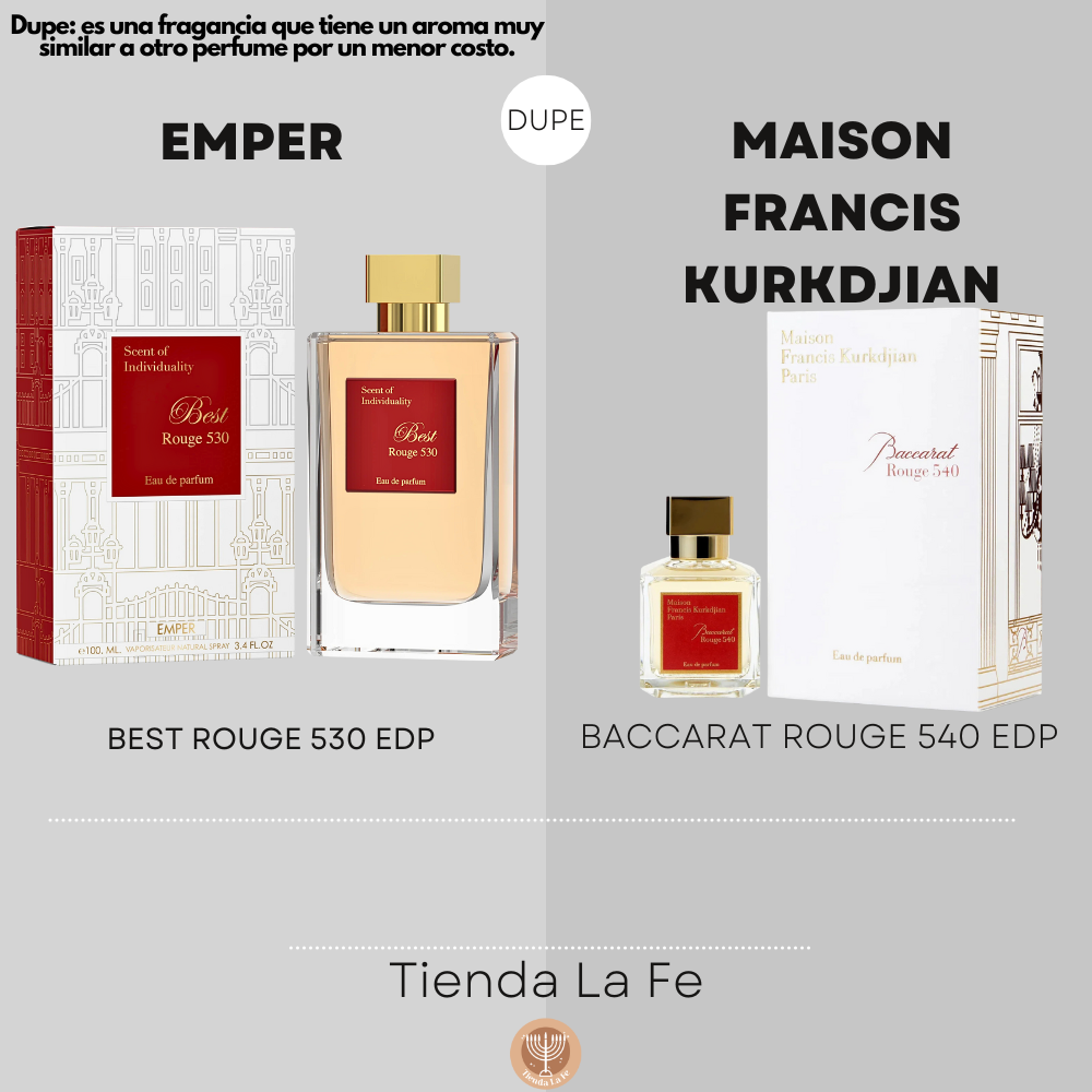 EMPER BEST ROUGE 530 EDP 100ML (M) (DUPE MAISON FRANCIS KURKDJIAN BACCARAT ROUGE 540 EDP)