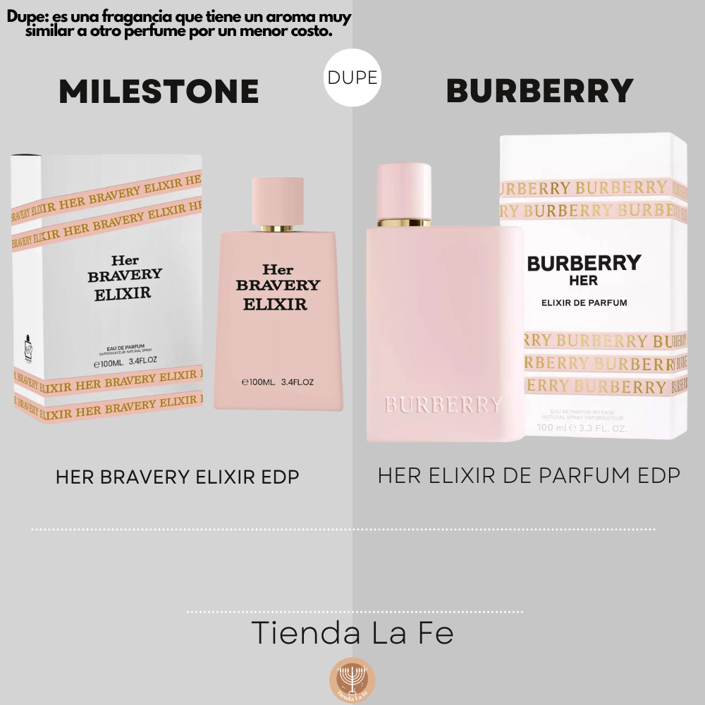 MILESTONE HER BRAVERY ELIXIR EDP 100ML (M) (DUPE BURBERRY HER ELIXIR DE PARFUM EDP)