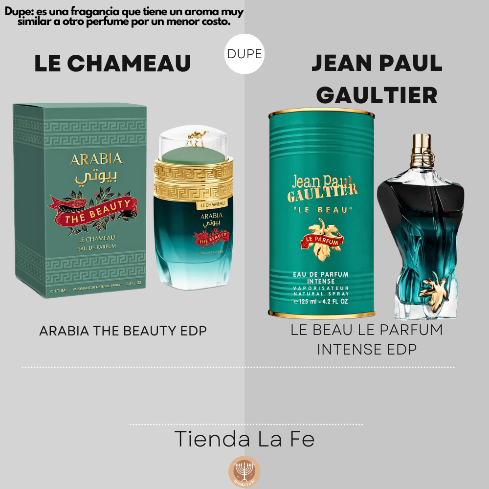 LE CHAMEAU ARABIA THE BEAUTY EDP 100ML (H) (DUPE JEAN PAUL GAULTIER LE BEAU LE PARFUM INTENSE EDP)