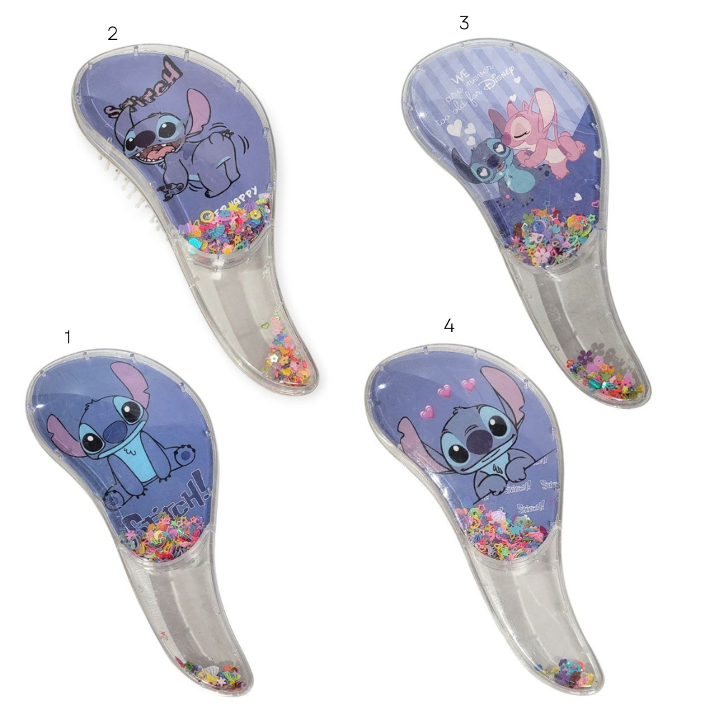 CEPILLO PEINE PARA EL CABELLO DESENREDANTE DE LILO Y STITCH, MANGO MEJOR AGARRE, CERDAS DE FLEXION PARA HUMEDO O SECO