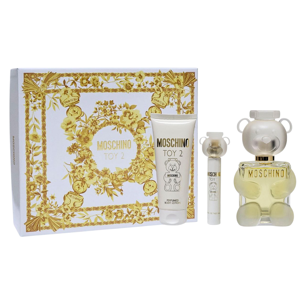 SET MOSCHINO TOY 2 EDP 100ML,MINI EDP 10ML,BODY LOTION 100ML (M)