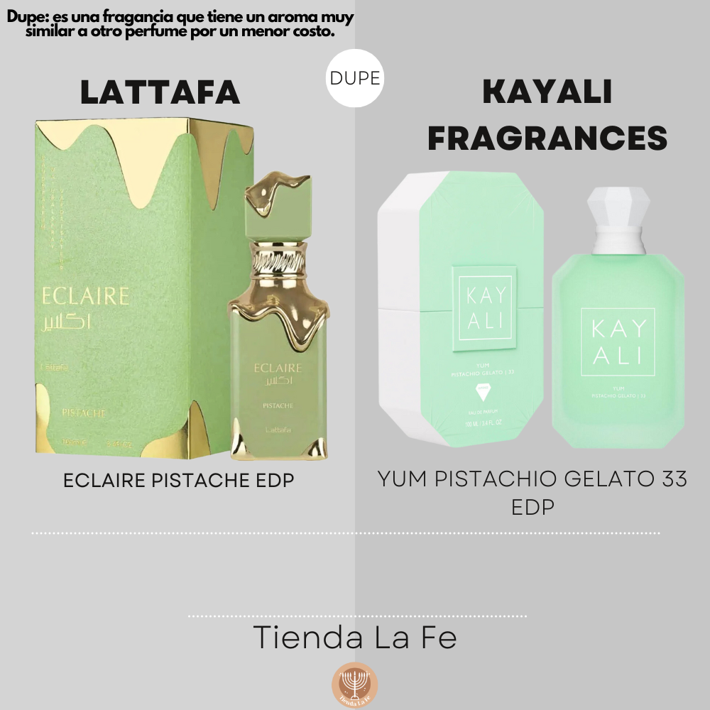 LATTAFA ECLAIRE PISTACHE EDP 100ML (M) (DUPE KAYALI FRAGRANCES YUM PISTACHIO GELATO 33 EDP)