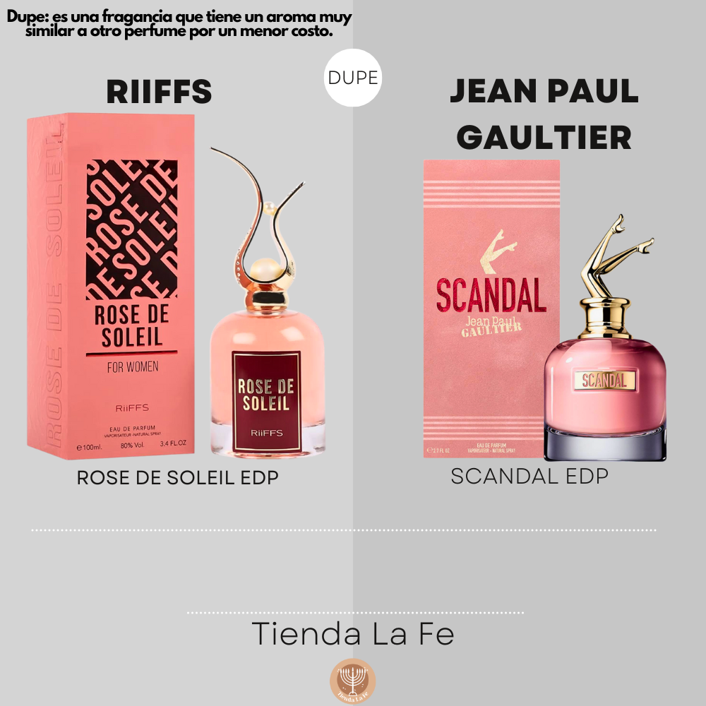 RIIFFS ROSE DE SOLEIL EDP 100ML (M) (DUPE JEAN PAUL GAULTIER SCANDAL EDP)