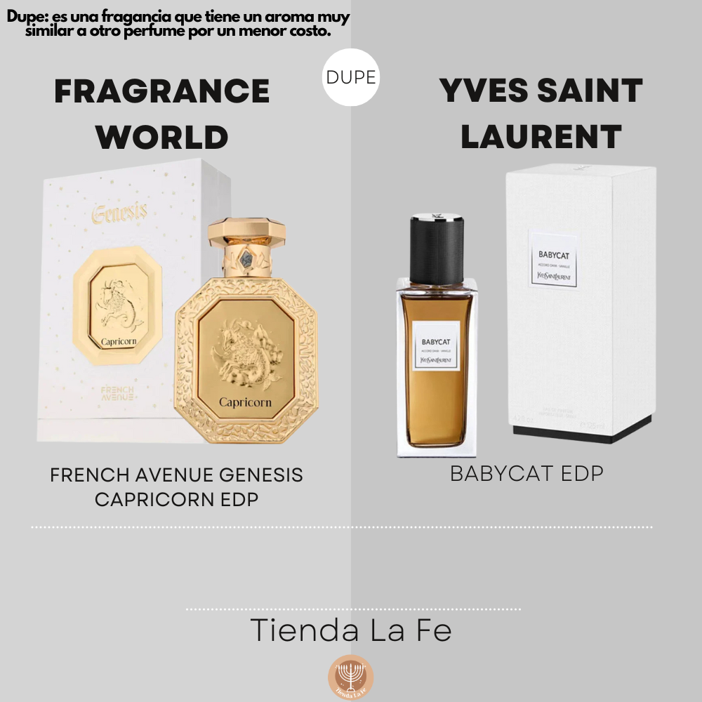 FRAGRANCE WORLD FRENCH AVENUE GENESIS CAPRICORN EDP 90ML (U) (DUPE YVE