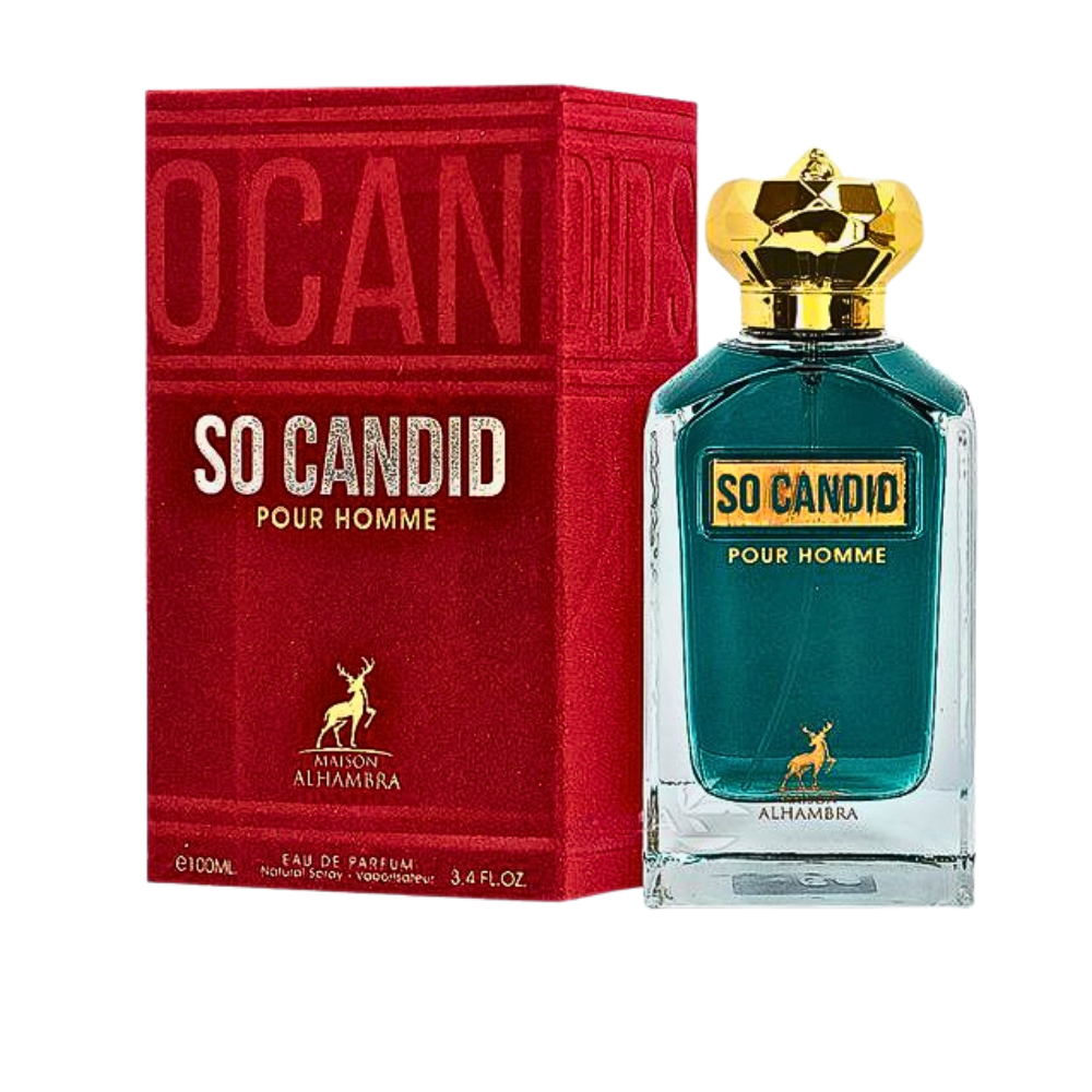 MAISON ALHAMBRA SO CANDID POUR HOMME EDP 100ML (H) (DUPE JEAN PAUL GAULTIER SCANDAL POUR HOMME LE PARFUM EDP)