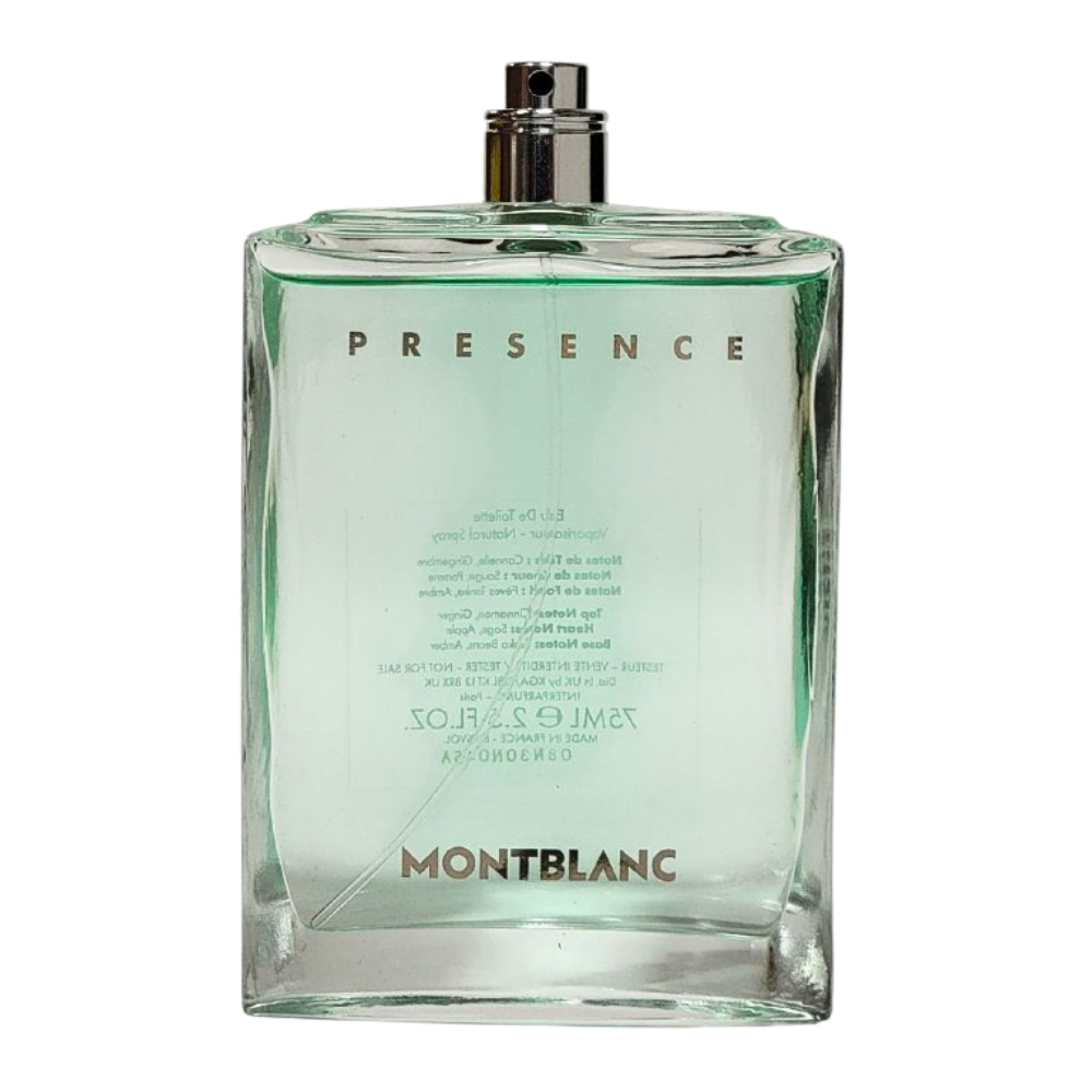 TESTER MONT BLANC PRESENCE EDT 75ML (H)