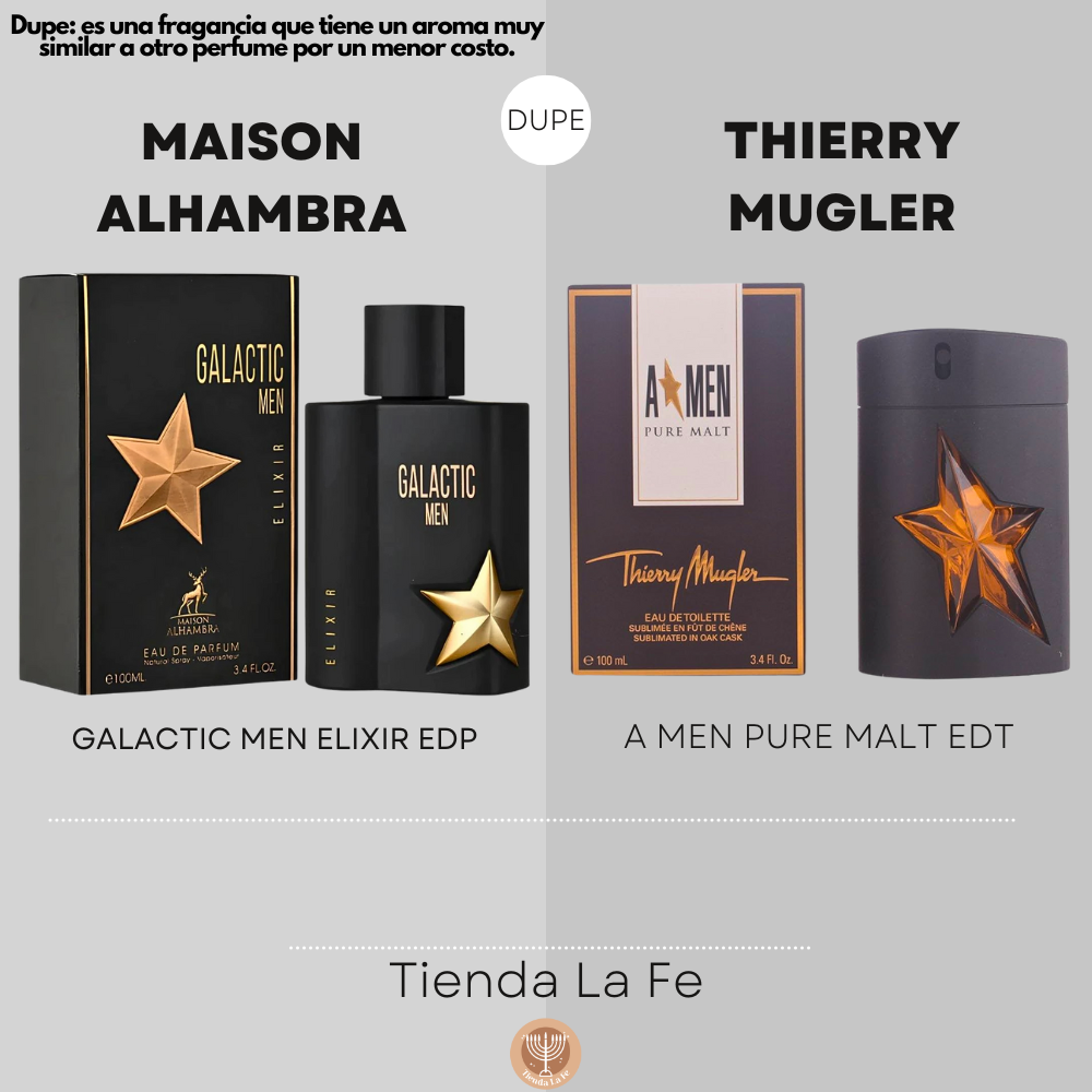 MAISON ALHAMBRA GALACTIC MEN ELIXIR EDP 100ML (H) (DUPE THIERRY MUGLER A MEN PURE MALT EDT)