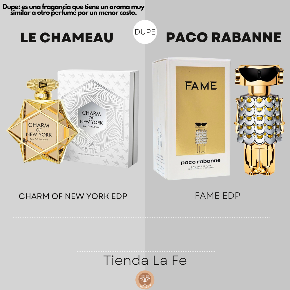 LE CHAMEAU CHARM OF NEW YORK EDP 85ML (M) (DUPE PACO RABANNE FAME EDP)