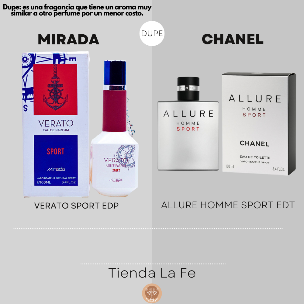 MIRADA VERATO SPORT EDP 100ML (H) (DUPE CHANEL ALLURE HOMME SPORT EDT)