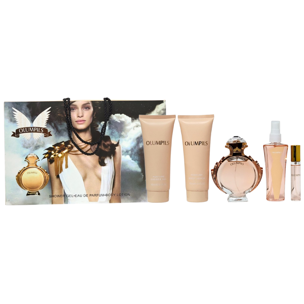 SET OLUMPILS EDP 100ML, EDP 15ML, SPLASH 100ML, SHOWER GEL 150ML, BODY LOTION 150ML (M)