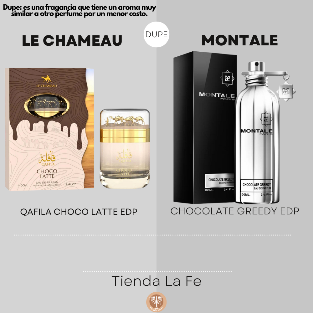 LE CHAMEAU QAFILA CHOCO LATTE EDP 100ML (U) (DUPE MONTALE CHOCOLATE GREEDY EDP)