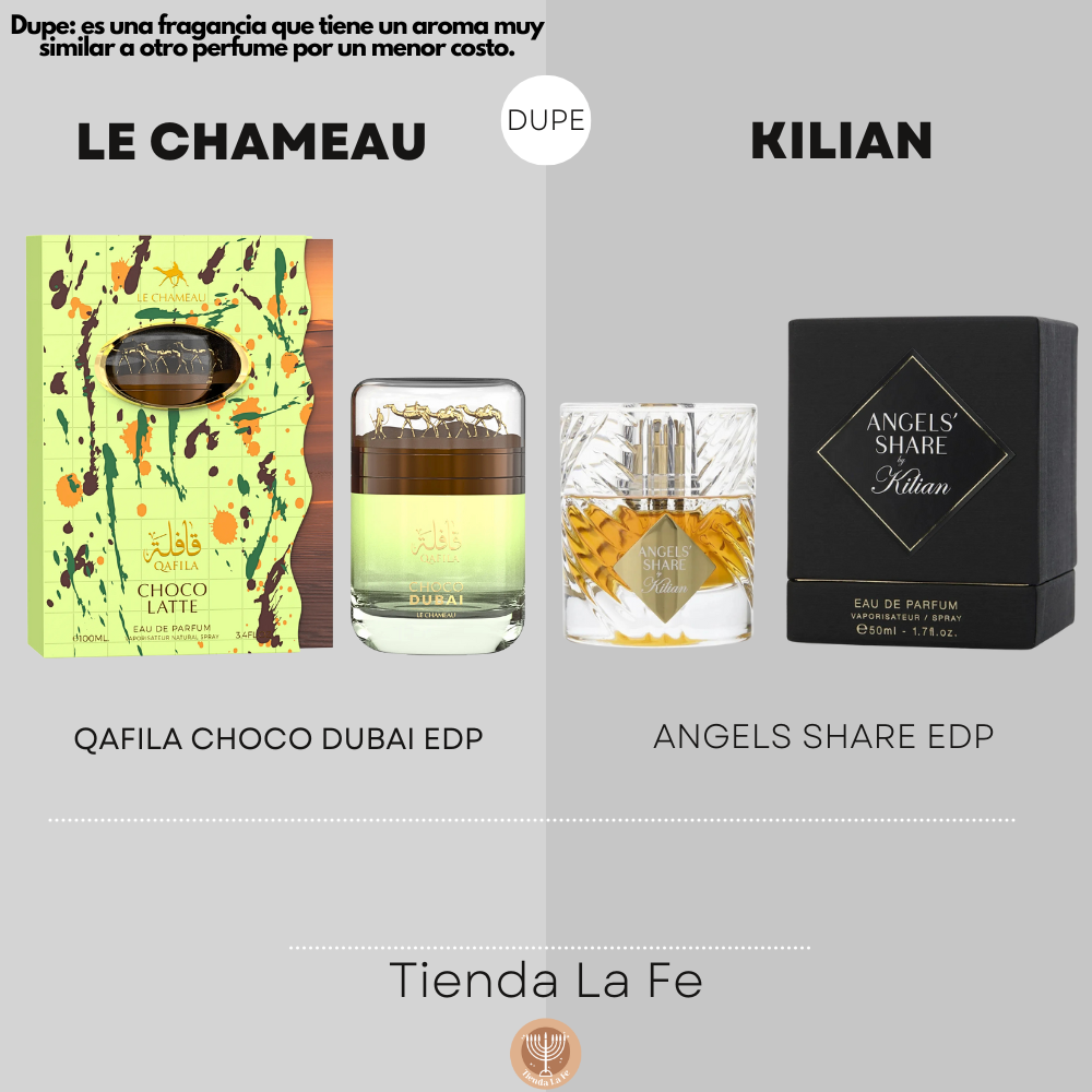 LE CHAMEAU QAFILA CHOCO DUBAI EDP 100ML (U) (DUPE KILIAN ANGELS SHARE EDP)