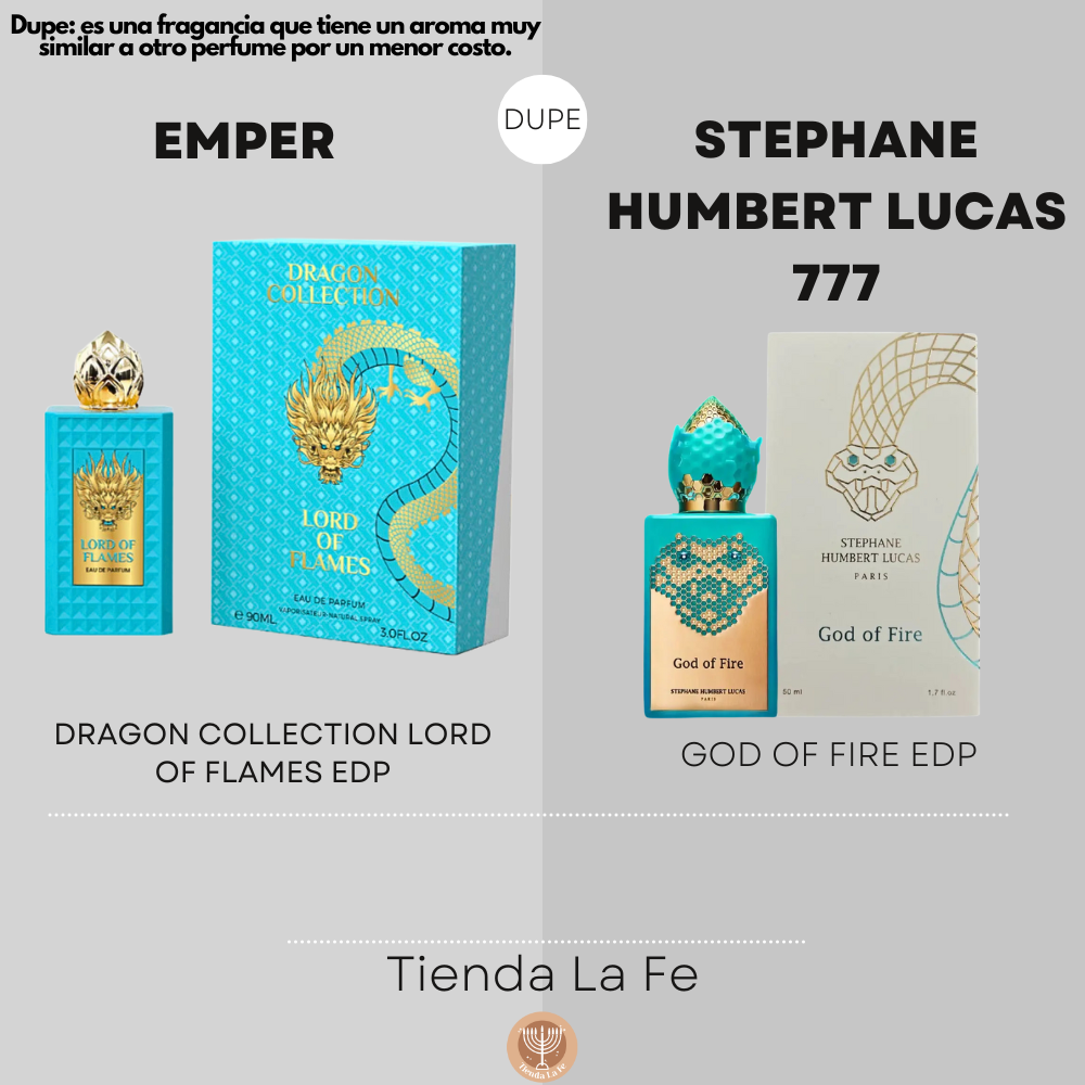 EMPER DRAGON COLLECTION LORD OF FLAMES EDP 90ML (U) (DUPE STEPHANE HUMBERT LUCAS 777 GOD OF FIRE EDP)