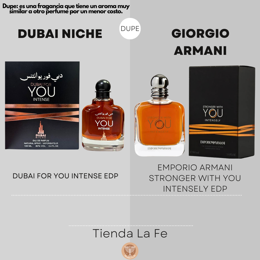 DUBAI NICHE DUBAI FOR YOU INTENSE EDP 100ML (H) (DUPE GIORGIO ARMANI EMPORIO ARMANI STRONGER WITH YOU INTENSELY EDP)