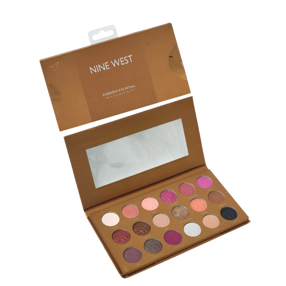 SOMBRA DE OJOS EN PALETA DE 18 TONOS MATTES SUAVES Y BRILLOS IMPACTANTES NINE WEST