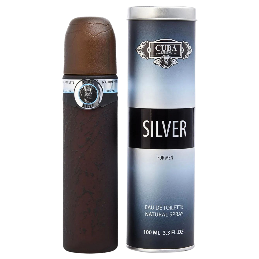 CUBA SILVER FOR MEN EDT 100ML (H)(DUPE DE SILVER SCENT JACQUES BOGART)