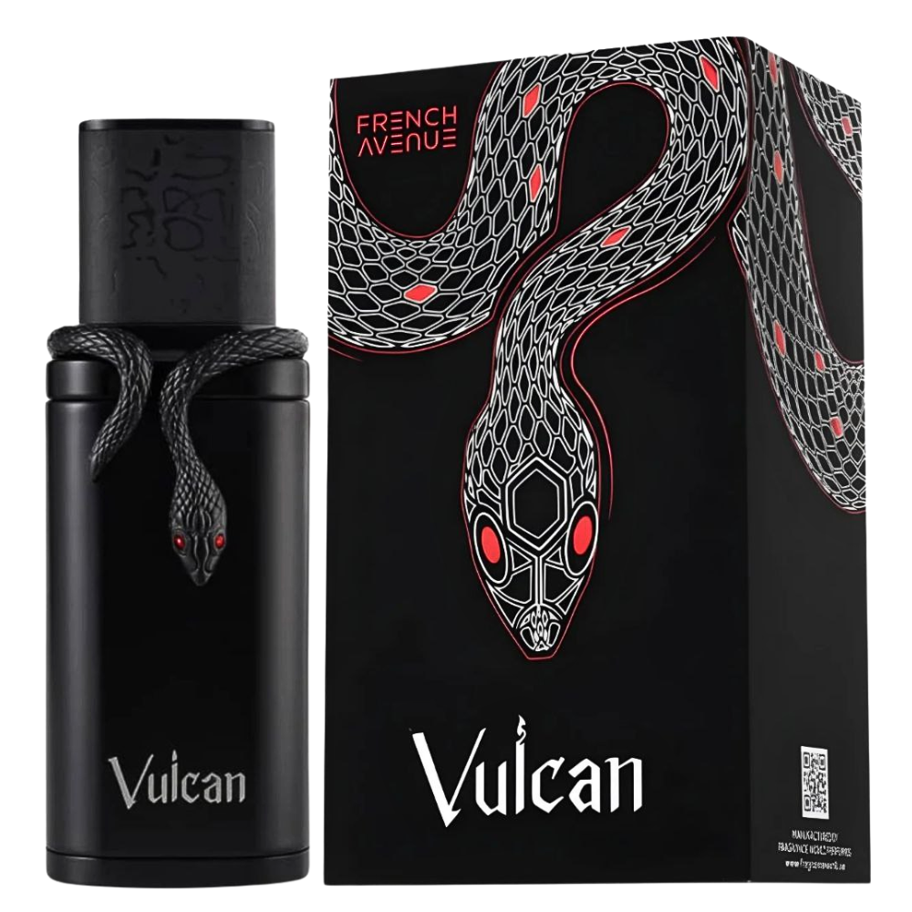 FRAGRANCE WORLD FRENCH AVENUE VULCAN BLACK FRIDAY EXTRAIT EDP 100ML (U) (DUPE XERJOFF DEIFIED TONY IOMMI PARFUM)
