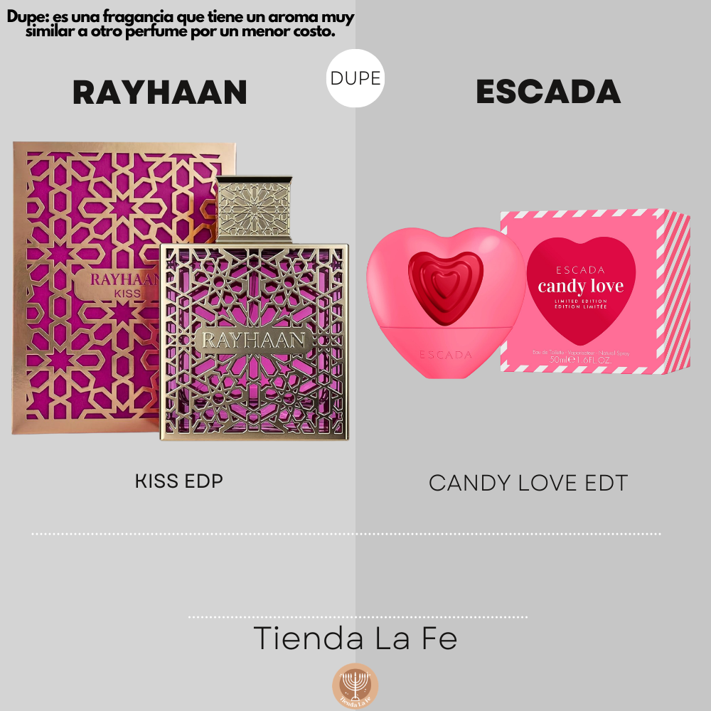 RAYHAAN KISS EDP 100ML (M) (DUPE ESCADA CANDY LOVE EDT)