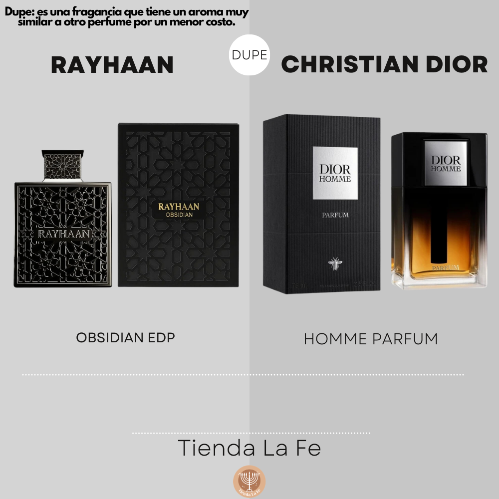 RAYHAAN OBSIDIAN EDP 100ML (H) (DUPE CHRISTIAN DIOR HOMME PARFUM)