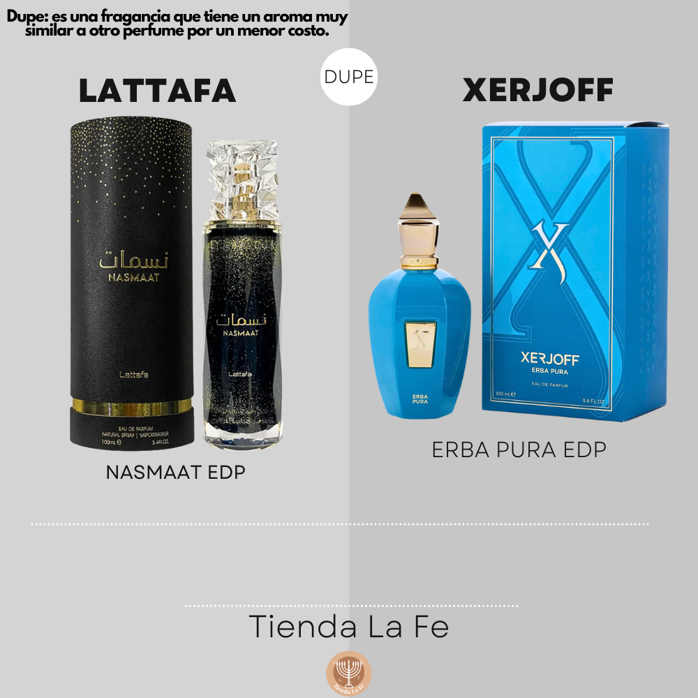 LATTAFA NASMAAT EDP 100ML (U) (DUPE XERJOFF ERBA PURA EDP)