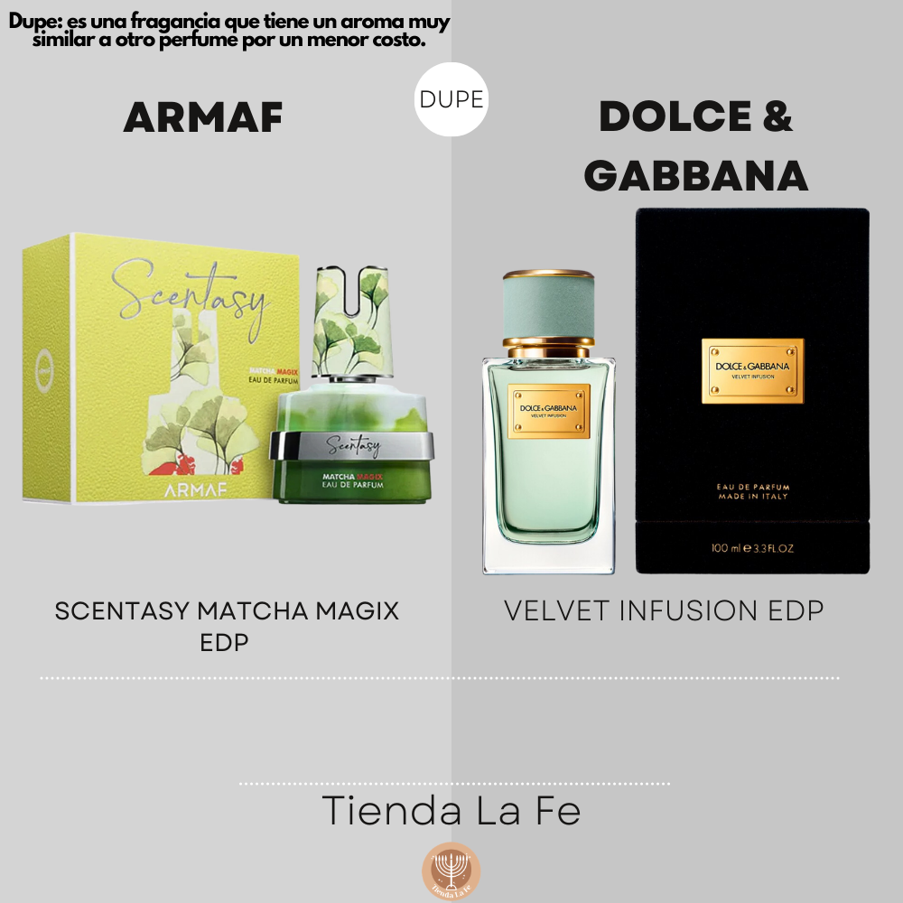 ARMAF SCENTASY MATCHA MAGIX EDP 100ML (M) (DUPE DOLCE & GABBANA VELVET INFUSION EDP)