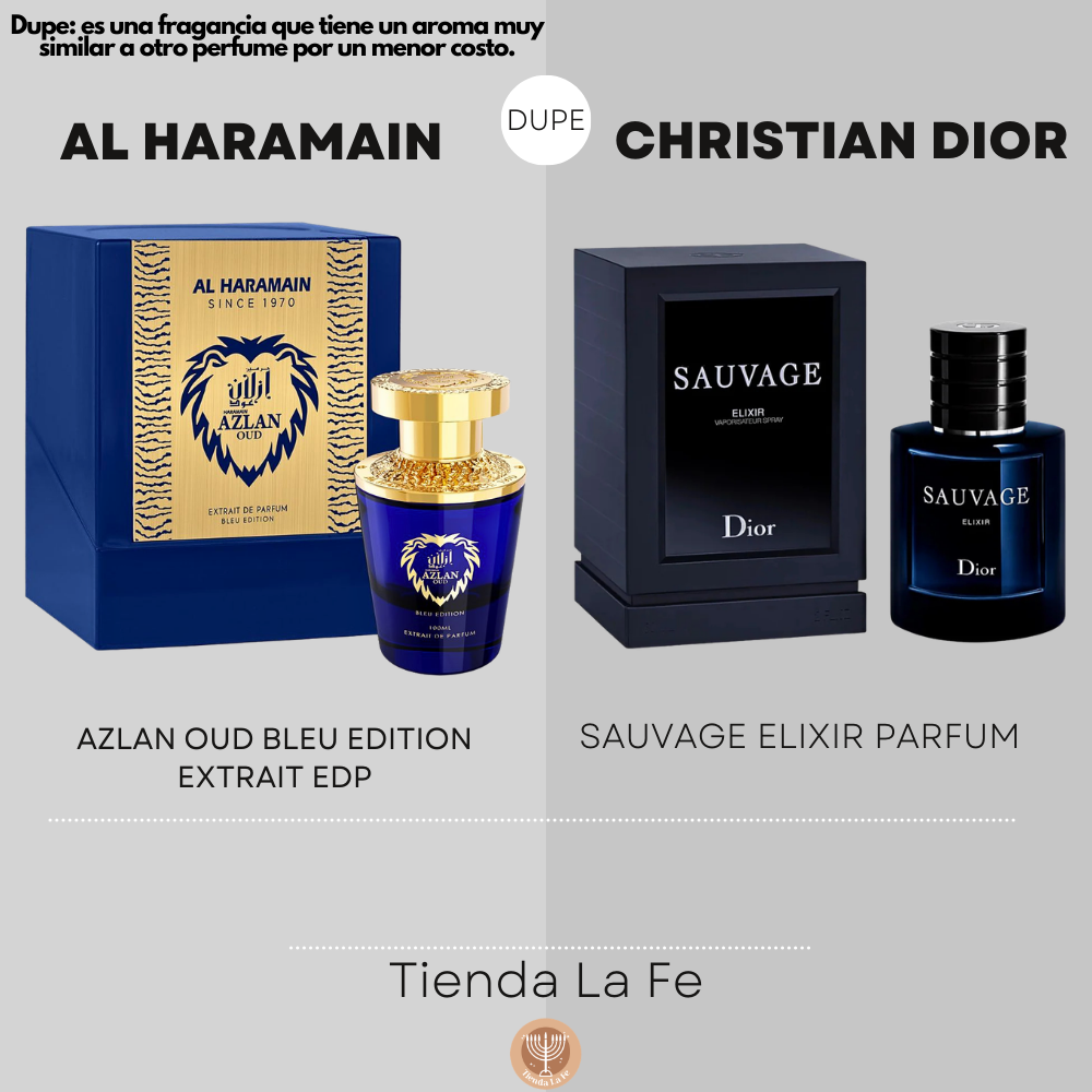 AL HARAMAIN AZLAN OUD BLEU EDITION EXTRAIT EDP 100ML (H) (DUPE CHRISTIAN DIOR SAUVAGE ELIXIR PARFUM)