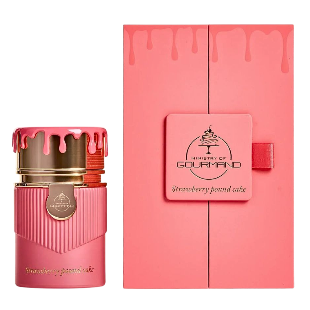 PARIS CORNER MINISTRY OF GOURMAND STRAWBERRY POUND CAKE EDP 100ML (M) (DUPE VERSACE POUR FEMME DYLAN BLUSH PINK EDP)