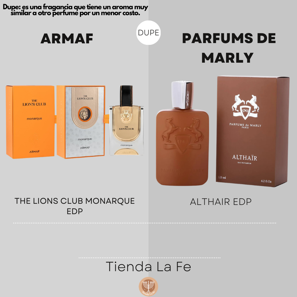 ARMAF THE LIONS CLUB MONARQUE EDP 100ML (H) (DUPE PARFUMS DE MARLY ALTHAIR EDP)