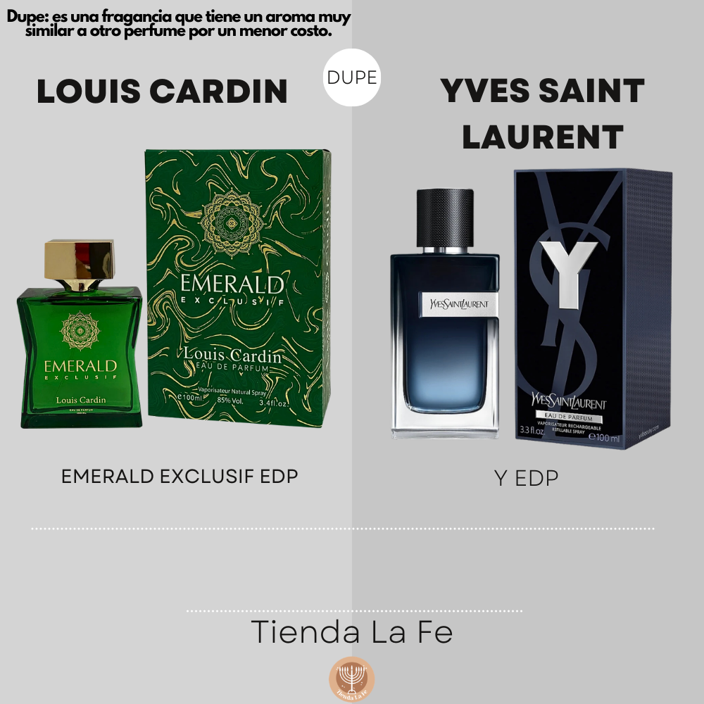 LOUIS CARDIN EMERALD EXCLUSIF GREEN EDP 100ML (U) (DUPE YVES SAINT LAURENT Y EDP)