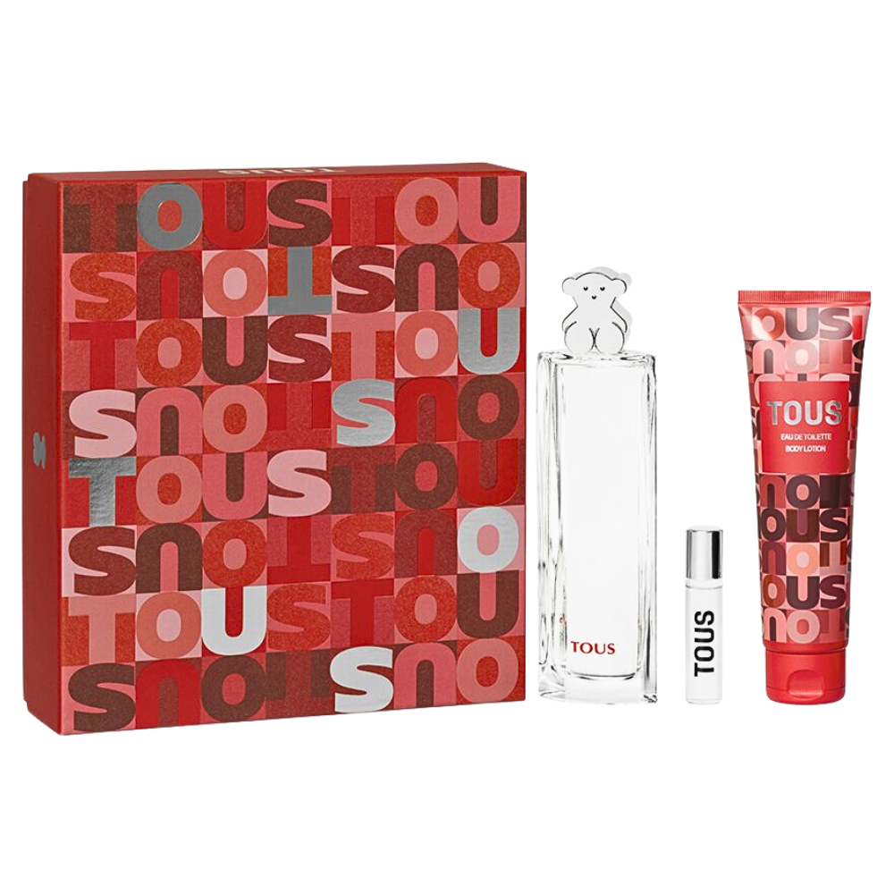 SET TOUS FOR WOMEN EDT 90ML, EDT 10ML BODY LOTION 150ML (M)