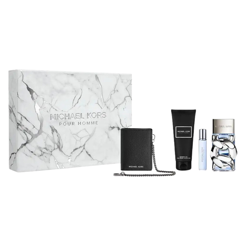 SET MICHAEL KORS POUR HOMME EDP 100ML, EDP 10ML, SHOWER GEL 100ML BILLETERA (H)