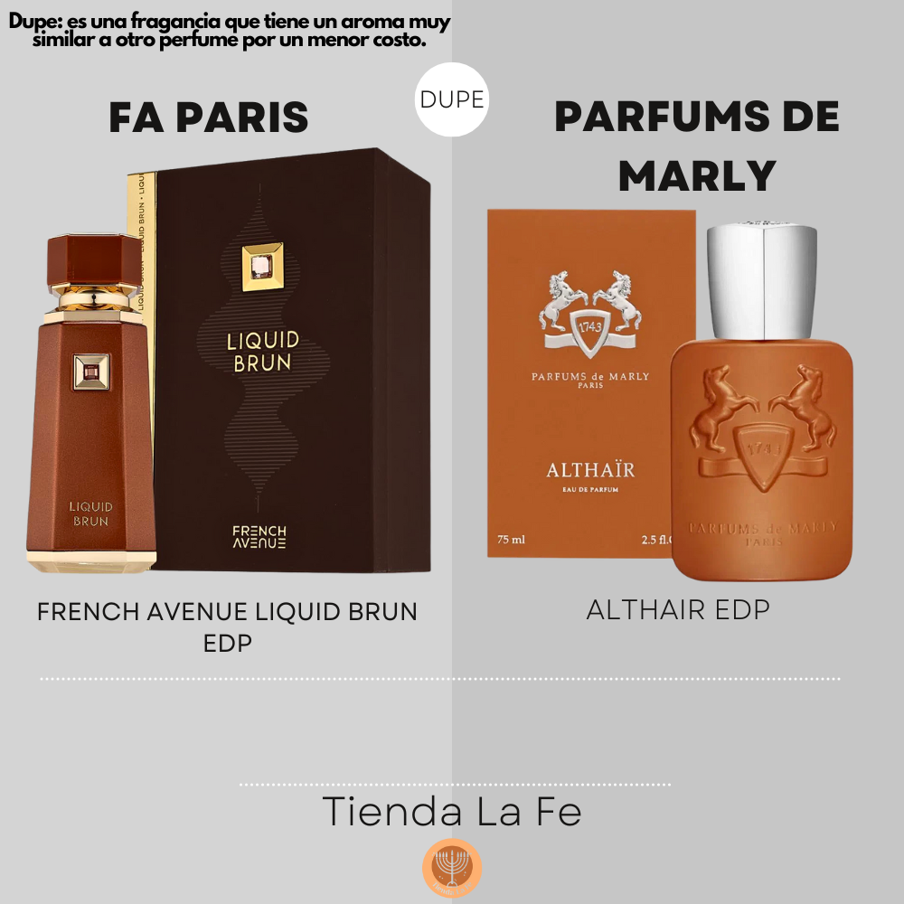 FA PARIS FRENCH AVENUE LIQUID BRUN EDP 100ML (H) (DUPE PARFUMS DE MARLY ALTHAIR EDP)