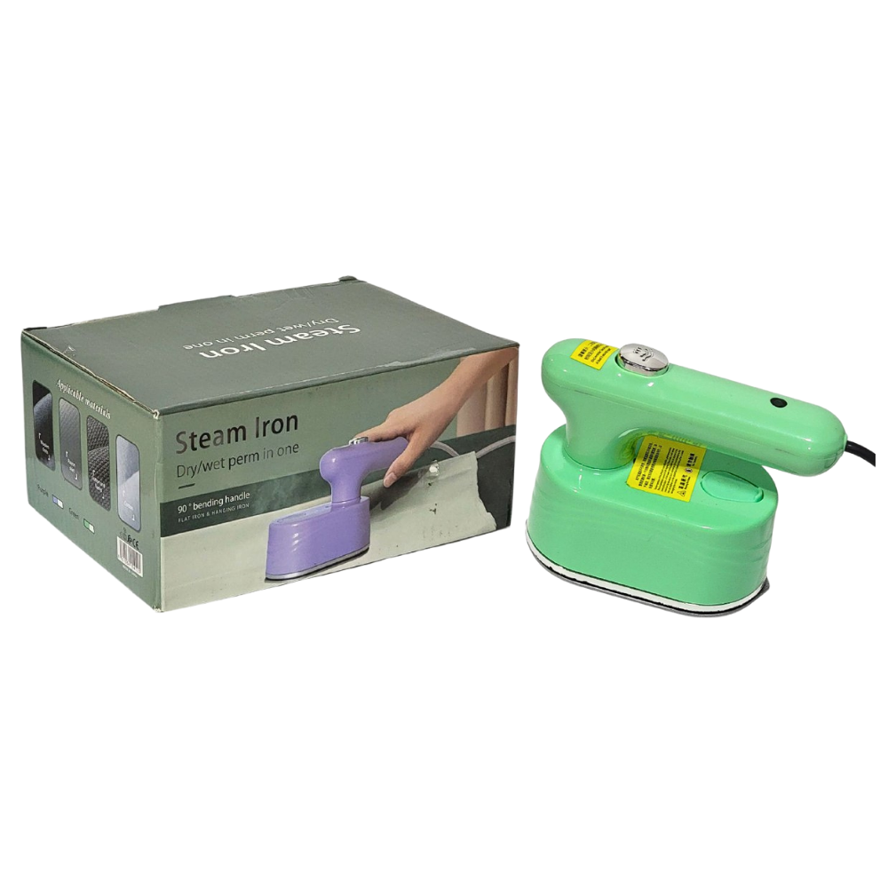 PLANCHA MINI PORTATIL A VAPOR, MANGO CON FLEXION DE 90 GRADOS, PARA ROPA COLGADA O GANCHO O NORMAL, CALENTAMIENTO RAPIDO STEAM IRON MINI