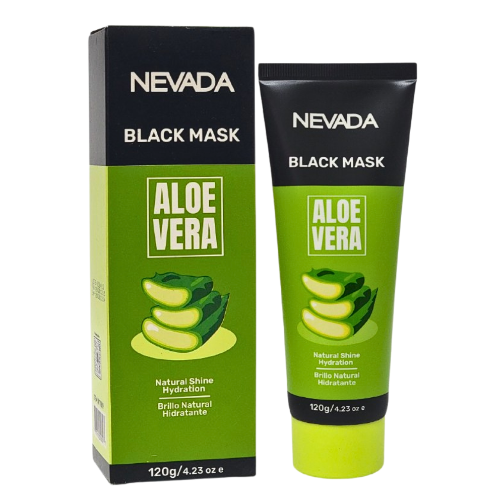MASCARILLA FACIAL NEGRA CON ALOE VERA HIDRATANTE QUE ELIMINA PUNTOS NEGROS NEVADA 120G