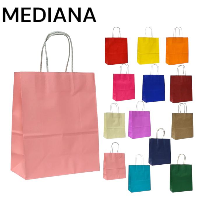 BOLSA DE REGALO MEDIANA 26X33X12 13 COLORES