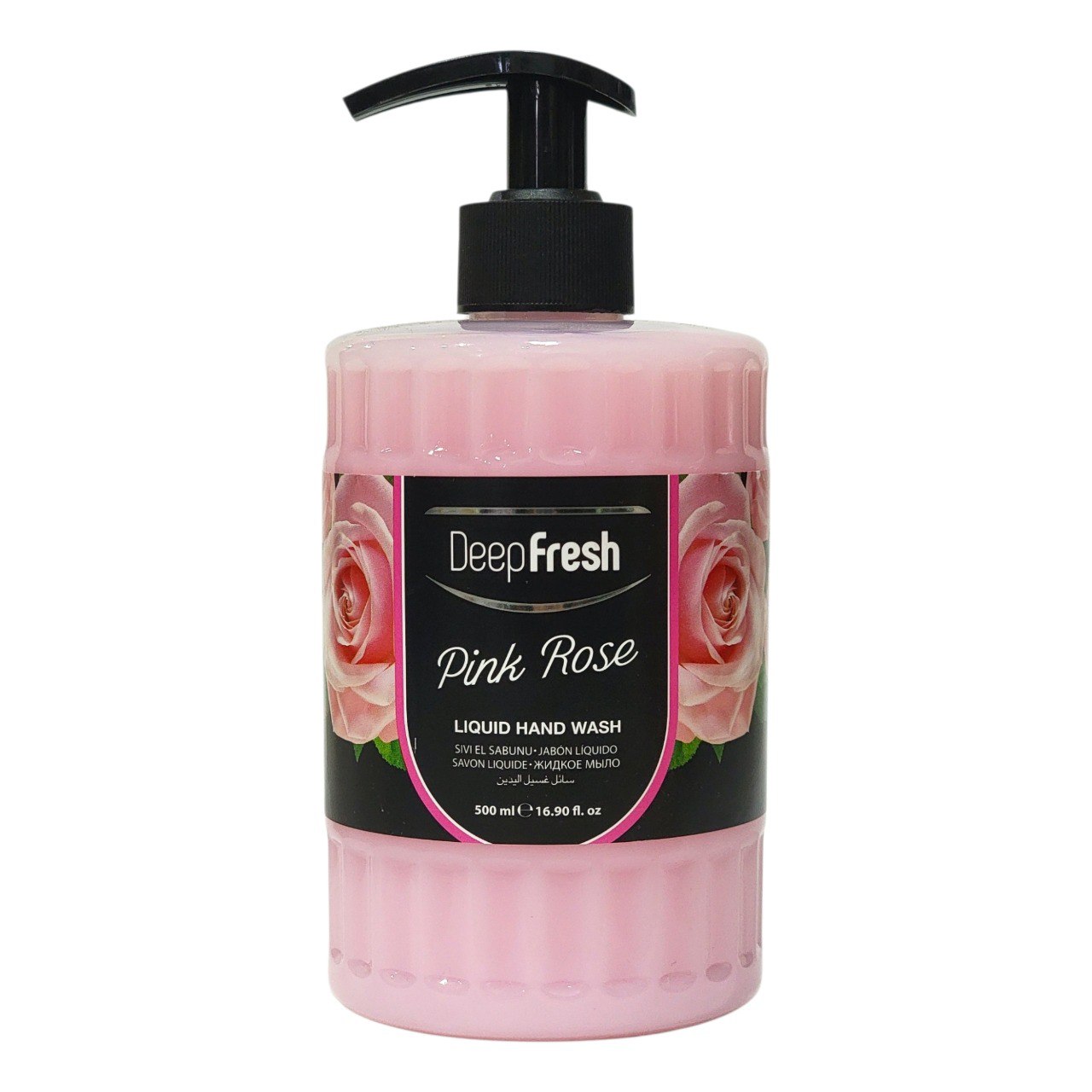 JABON LIQUIDO PARA MANOS CON AROMA A ROSA DEEPFRESH 500ML