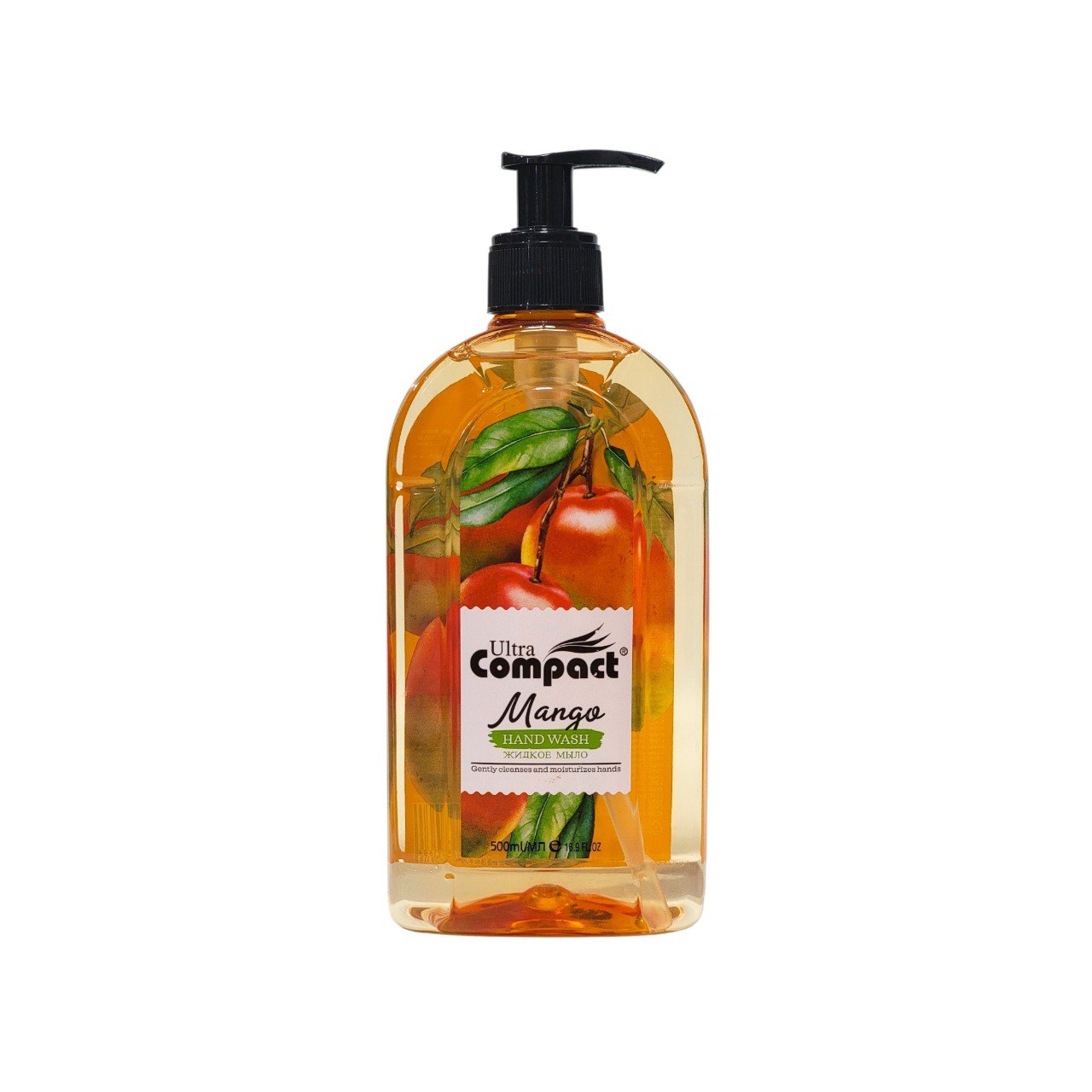 JABON PARA MANOS CON EXTRACTO DE MANGO ULTRA COMPACT 500ML