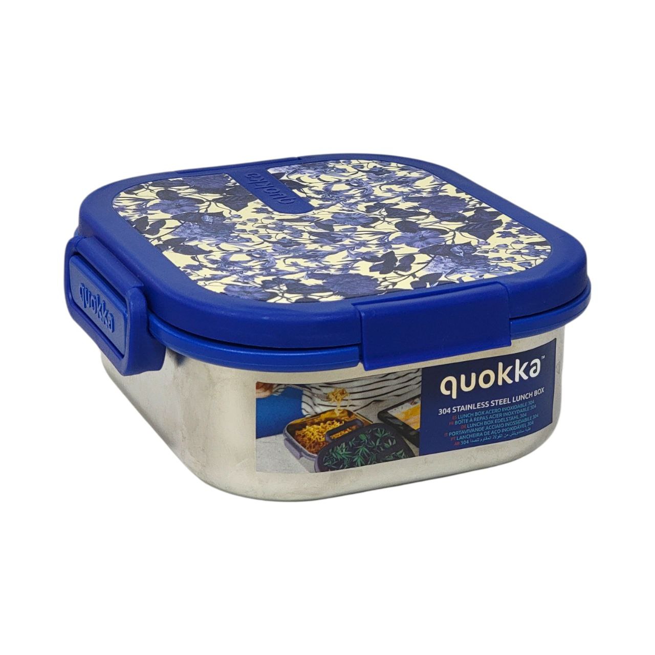 LONCHERA DE ALTA CALIDAD EN COLOR AZUL QUOKKA 8X17X19CM