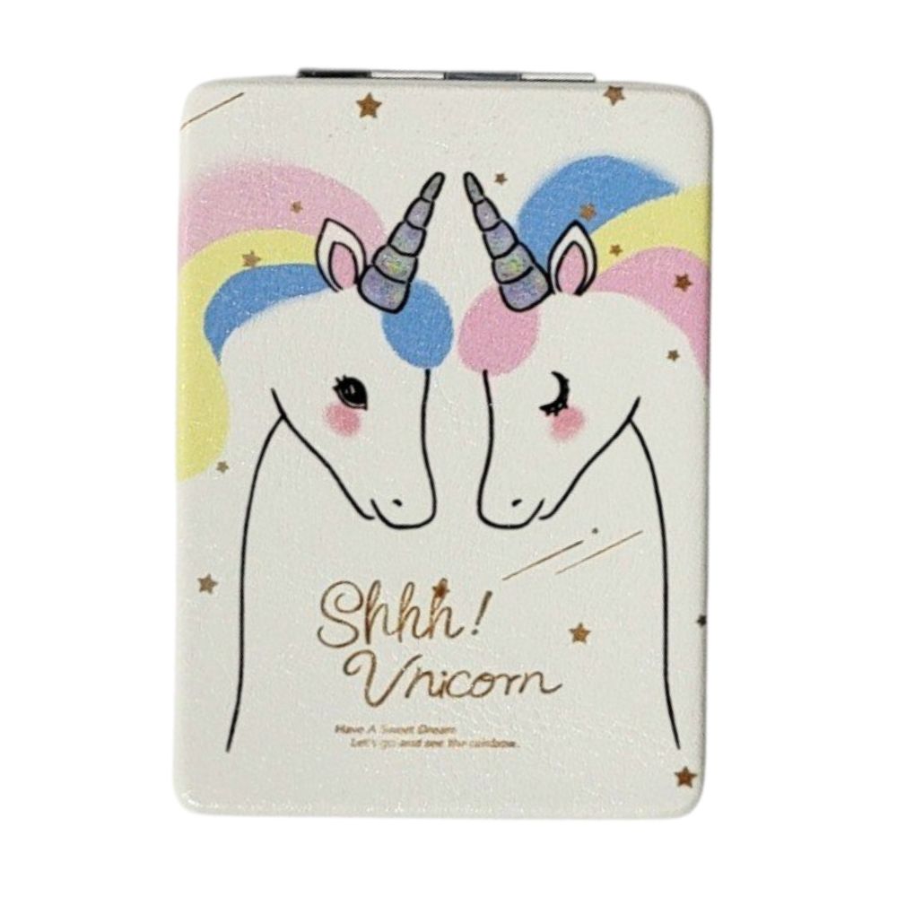 ESPEJO DE MANO CON DISEÑO DE UNICORNIO 6X8.5X17CM