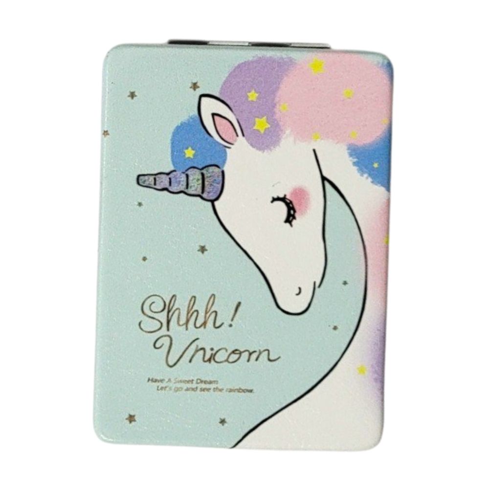 ESPEJO DE MANO CON DISEÑO DE UNICORNIO 6X8.5X17CM