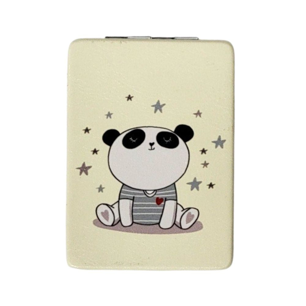 ESPEJO DE MANO CON DISEÑO DE OSO PANDA 6X8.5X17CM
