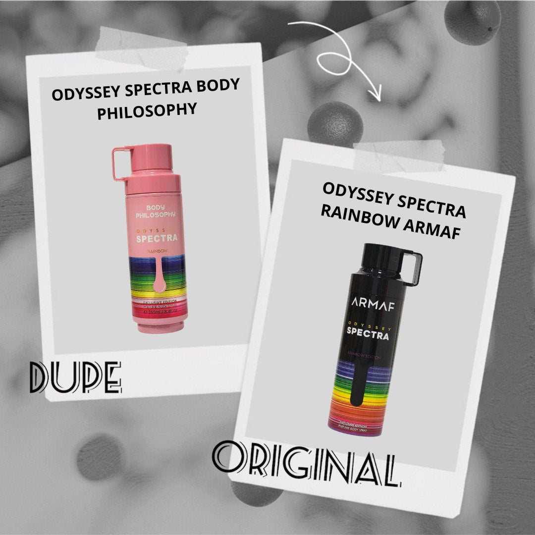 BODY SPRAY BODY PHILOSOPHY ODYSSEY SPECTRA 250ML (U) (DUPE ODYSSEY SPECTRA ARMAF)